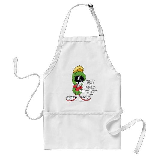 MARVIN THE MARTIAN™ Denkend Standaard Schort (Voorkant)