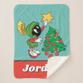 MARVIN THE MARTIAN™ DIE ster op boom zet Sherpa Deken (Voorkant)