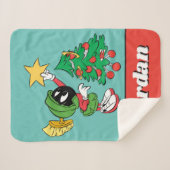 MARVIN THE MARTIAN™ DIE ster op boom zet Sherpa Deken (Voorkant (horizontaal))