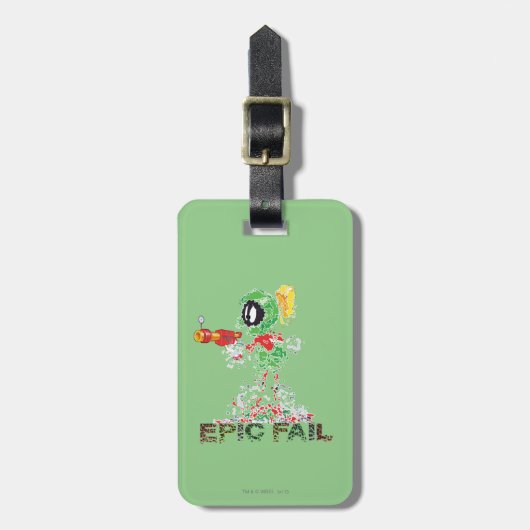 MARVIN THE MARTIAN™ Epic Fail Bagagelabel (Voorkant verticaal)