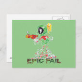 MARVIN THE MARTIAN™ Epic Fail Briefkaart (Voorkant / Achterkant)