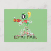 MARVIN THE MARTIAN™ Epic Fail Briefkaart (Voorkant)