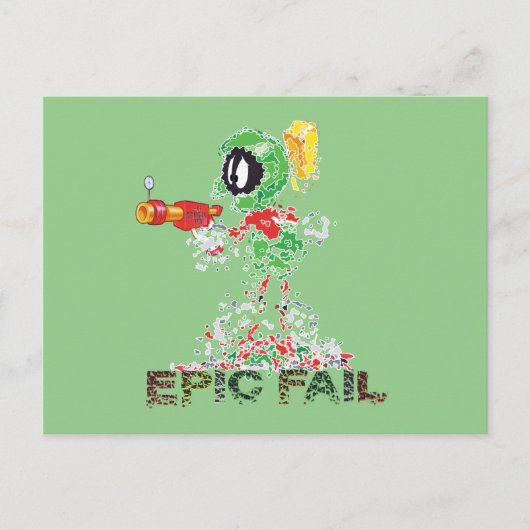 MARVIN THE MARTIAN™ Epic Fail Briefkaart (Voorkant)