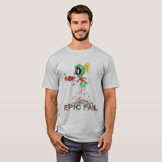 MARVIN THE MARTIAN™ Epic Fail T-shirt (Voorkant volledig)