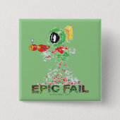 MARVIN THE MARTIAN™ Epic Fail Vierkante Button 5,1 Cm (Voorkant)