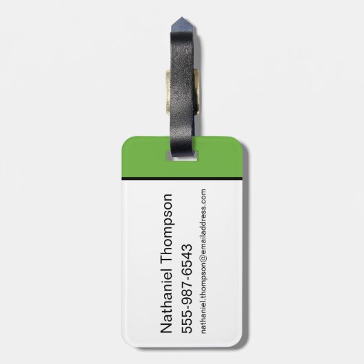 MARVIN THE MARTIAN™ Glitch Bagagelabel (Achterkant verticaal)