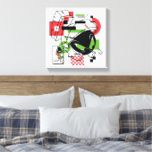 MARVIN THE MARTIAN™ Glitch Canvas Afdruk (Insitu (Slaapkamer))