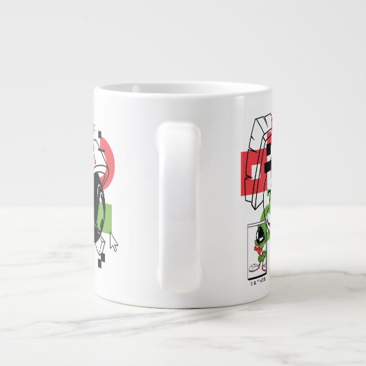 MARVIN THE MARTIAN™ Glitch Grote Koffiekop (Achterkant)