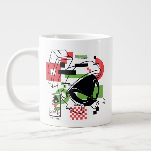MARVIN THE MARTIAN™ Glitch Grote Koffiekop (Links)