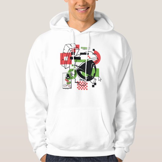 MARVIN THE MARTIAN™ Glitch Hoodie (Voorkant)
