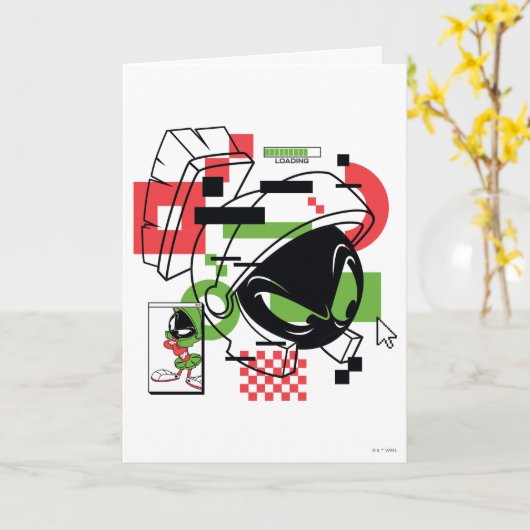 MARVIN THE MARTIAN™ Glitch Kaart (Gele Bloem)