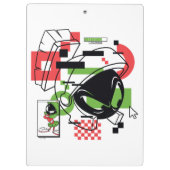 MARVIN THE MARTIAN™ Glitch Klembord (Achterkant)