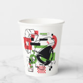 MARVIN THE MARTIAN™ Glitch Papieren Bekers (Voorkant)