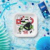 MARVIN THE MARTIAN™ Glitch Papieren Bordje (Feest)