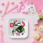 MARVIN THE MARTIAN™ Glitch Papieren Bordje (Feest)