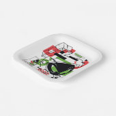 MARVIN THE MARTIAN™ Glitch Papieren Bordje (Gebogen)