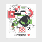 MARVIN THE MARTIAN™ Glitch Sticker (Vel)