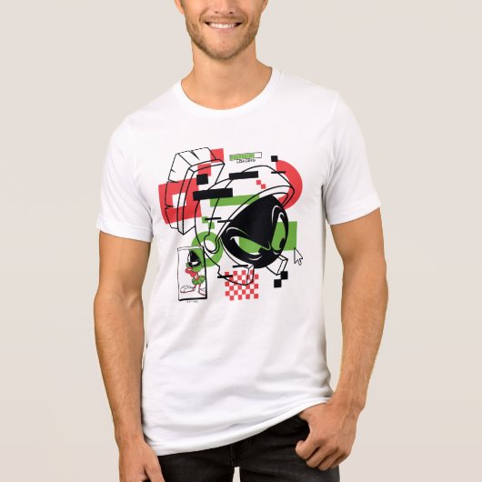 MARVIN THE MARTIAN™ Glitch Tri-Blend Shirt (Voorkant)