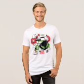MARVIN THE MARTIAN™ Glitch Tri-Blend Shirt (Voorkant volledig)