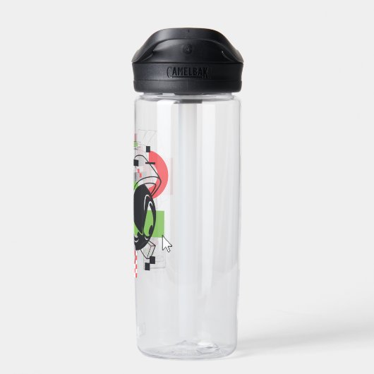 MARVIN THE MARTIAN™ Glitch Waterfles (Achterkant)
