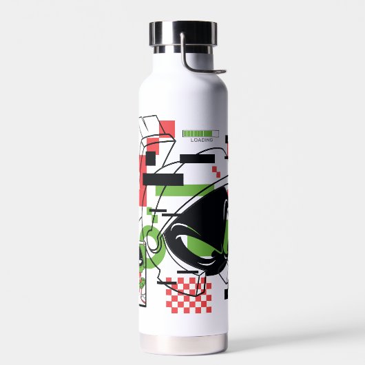 MARVIN THE MARTIAN™ Glitch Waterfles (Links)