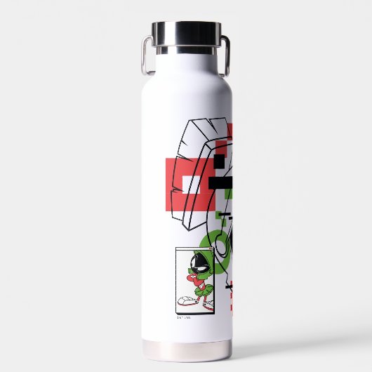 MARVIN THE MARTIAN™ Glitch Waterfles (Voorkant)
