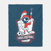 MARVIN THE MARTIAN™ "I Hate Football" Graphic Fleece Deken (Voorkant)