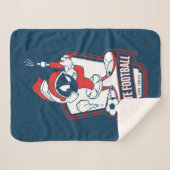 MARVIN THE MARTIAN™ "I Hate Football" Graphic Sherpa Deken (Voorkant (horizontaal))