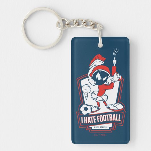 MARVIN THE MARTIAN™ "I Hate Football" Graphic Sleutelhanger (Voorkant)