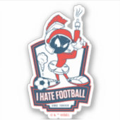 MARVIN THE MARTIAN™ "I Hate Football" Graphic Sticker (Voorkant)