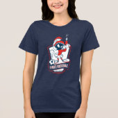 MARVIN THE MARTIAN™ "I Hate Football" Graphic Tri-Blend Shirt (Voorkant)
