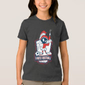 MARVIN THE MARTIAN™ "I Hate Football" Graphic Tri-Blend Shirt (Voorkant)