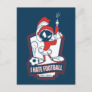 MARVIN THE MARTIAN™ "Ik haat voetbal" Grafisch Briefkaart