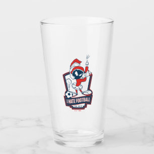 MARVIN THE MARTIAN™ "Ik haat voetbal" Grafisch Glas