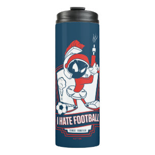 MARVIN THE MARTIAN™ "Ik haat voetbal" Grafisch ont Thermosbeker