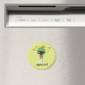 MARVIN THE MARTIAN™ in de ruimte Magneet (Insitu (Vaatwasser))