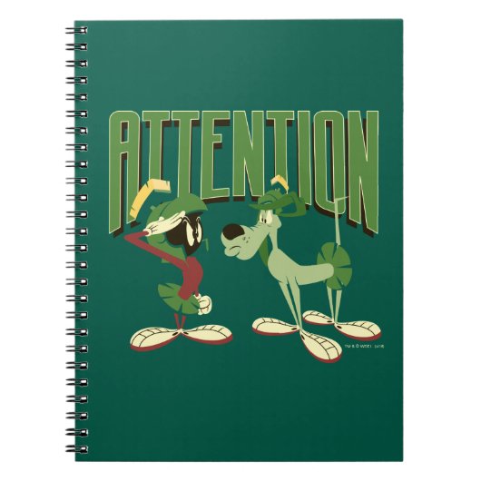 MARVIN THE MARTIAN™ & K-9 "Attentie" Notitieboek (Voorkant)