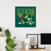 MARVIN THE MARTIAN™ & K-9 "Attentie" Poster (Thuiskantoor)