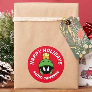MARVIN THE MARTIAN™ Mad PRETTIGE FEESTDAGEN | Ronde Sticker