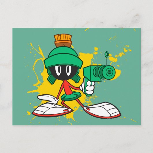 MARVIN THE MARTIAN™ met een laser Briefkaart (Voorkant)
