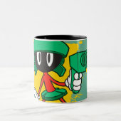 MARVIN THE MARTIAN™ met een laser Tweekleurige Koffiemok (Center)