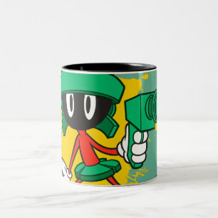 MARVIN THE MARTIAN™ met een laser Tweekleurige Koffiemok