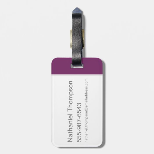 MARVIN THE MARTIAN™ ON Vacation Bagagelabel (Achterkant verticaal)