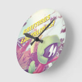 MARVIN THE MARTIAN™ ON Vacation Ronde Klok (Hoek)