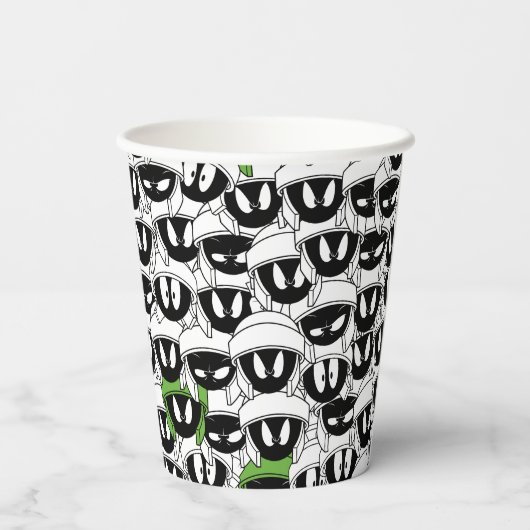 MARVIN THE MARTIAN™ Pattern Papieren Bekers (Achterkant)