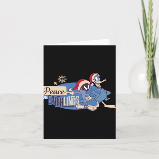 Marvin The Martian Peace On Earthlings T Shirt  Kaart (Voorkant)