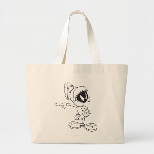 MARVIN THE MARTIAN™ Pointing Grote Tote Bag (Voorkant)