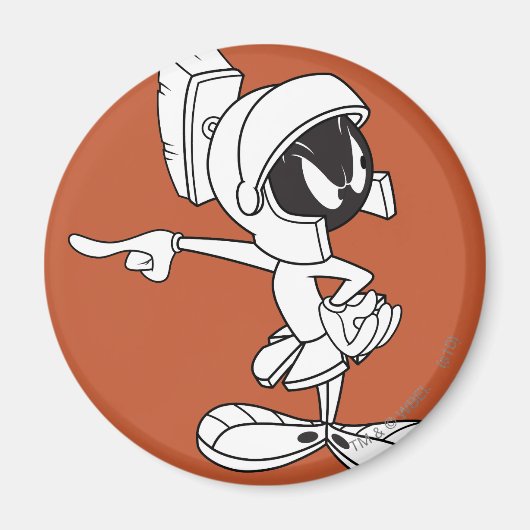 MARVIN THE MARTIAN™ Pointing Magneet (Voorkant)