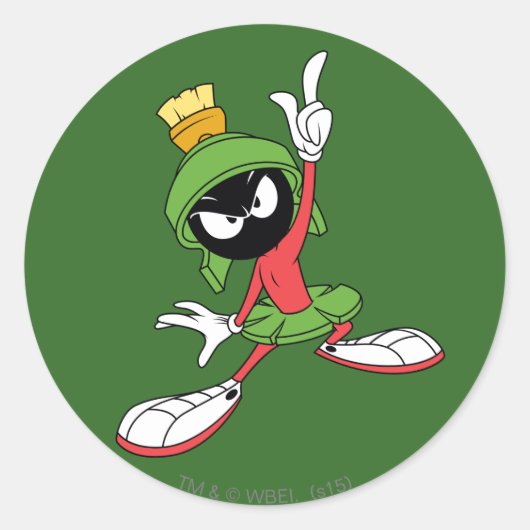 MARVIN THE MARTIAN™ Proclamation Ronde Sticker (Voorkant)