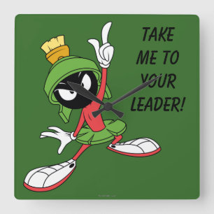 MARVIN THE MARTIAN™ Proclamation Vierkante Klok